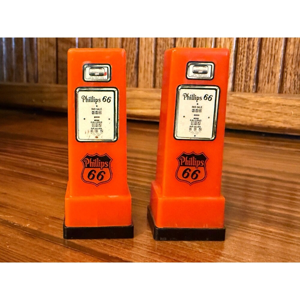 Vintage Phillips 66 Gas Pump Shakers Texas Petroliana Advertising Set